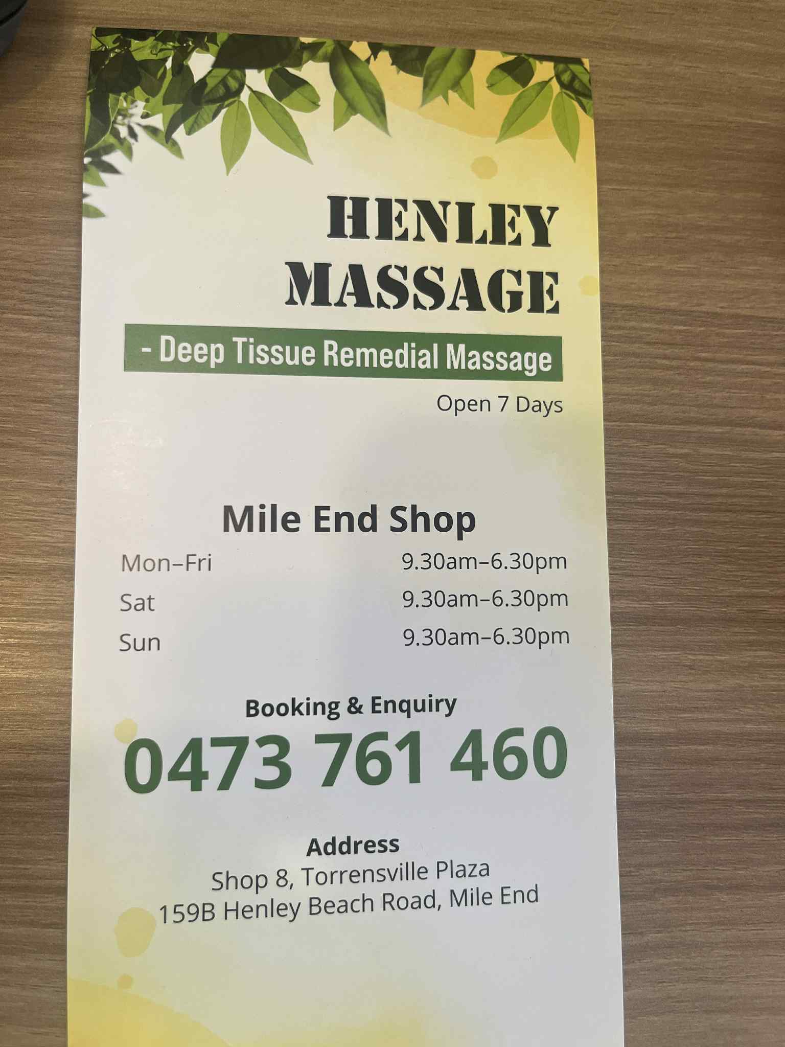 Henley Massage — Henley Beach, Adelaide