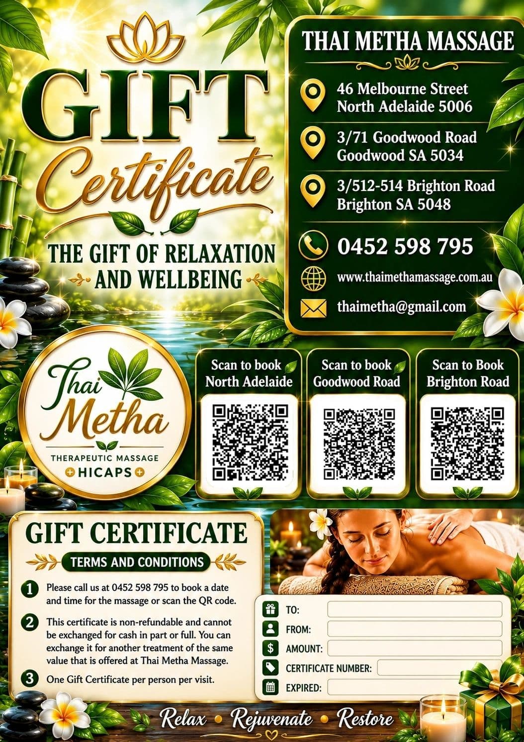 Thai Metha Massage North Adelaide